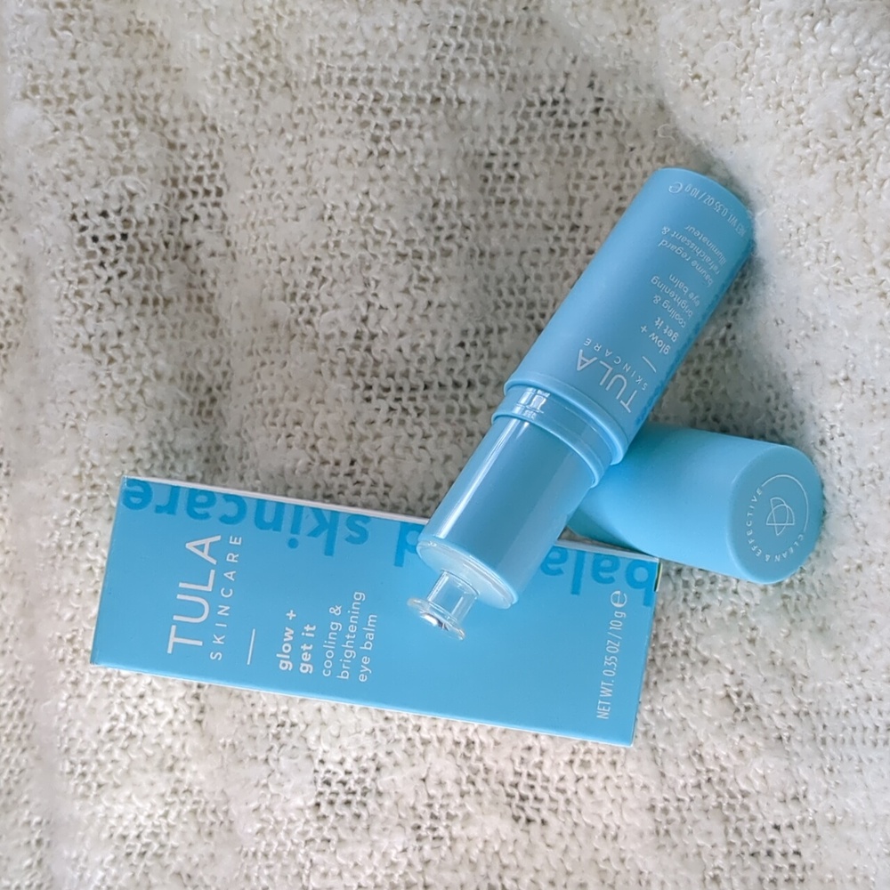 TULA Skincare glow + get it cooling & brightening eye balm, 10g/0.35oz - Picture 1 of 11